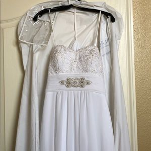 Strapless Wedding Gown.